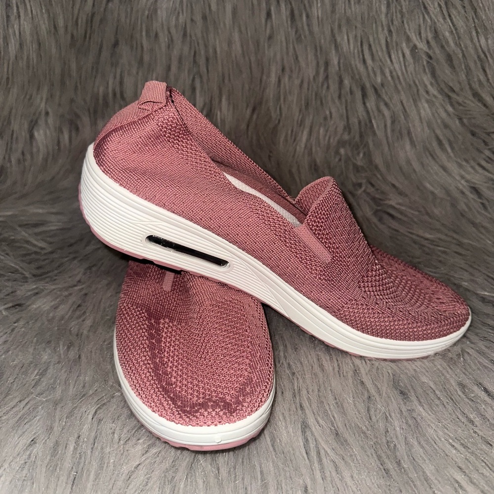 Pink Mesh Casual Shoes
